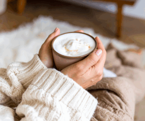 Coffee in hand